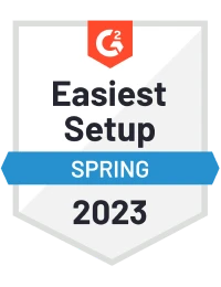 G2 Badge - Easiest Setup Spring 2023